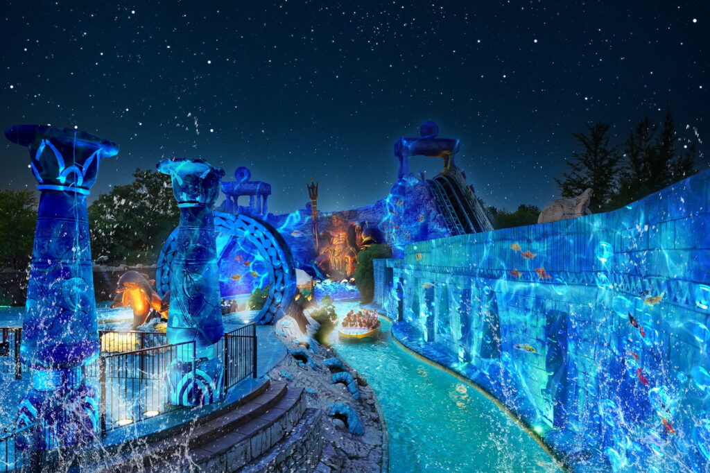 Fuga da Atlantide durante Gardaland Night is Magic 2023