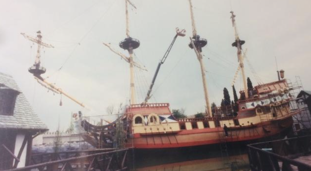 Il cantiere dei Corsari e del Villaggio Inglese a Gardaland